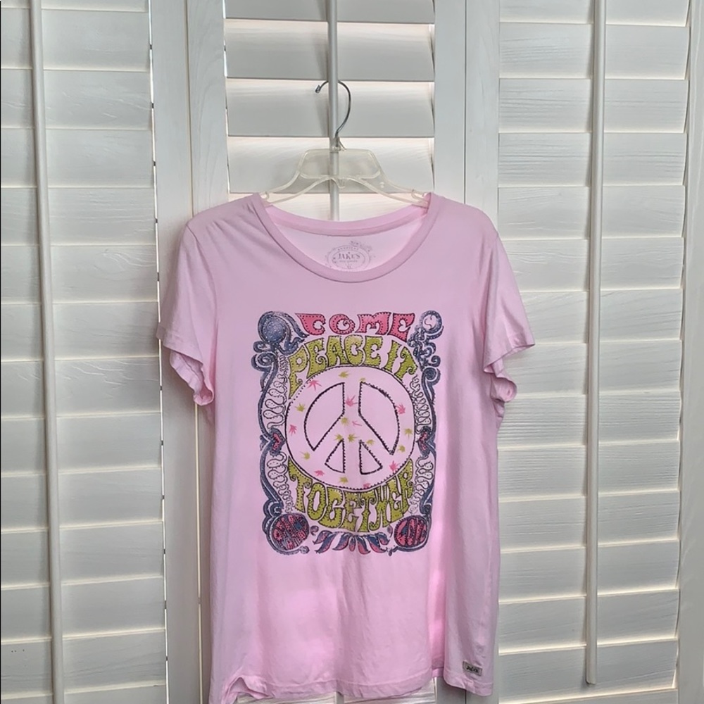 American Jakes pink rhinestone tee size XL